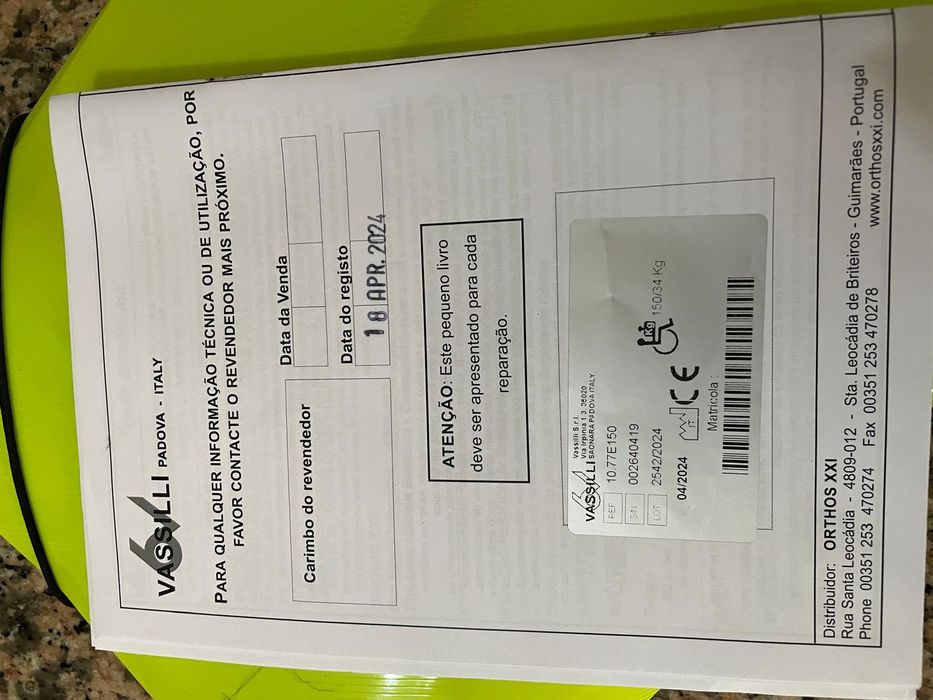 Grua para pessoas debilitadas - Vassili