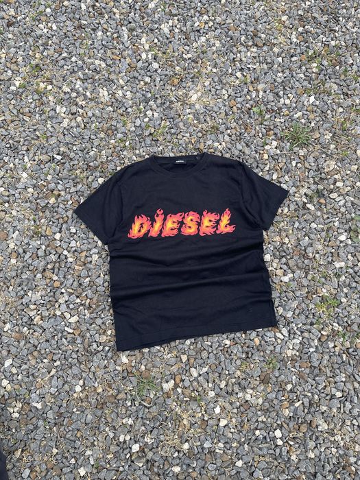 Футболка diesel big logo y2k