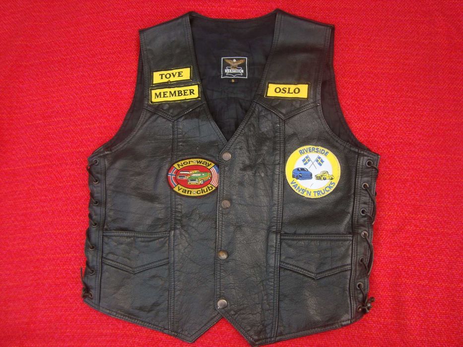 kamizelka skórzana Dania -roz S-rzemyki -Superi