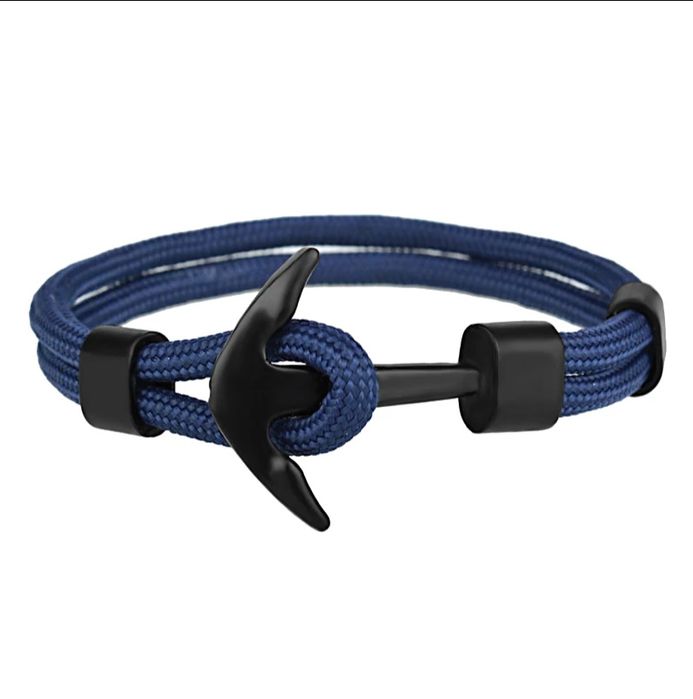 Pulseira de Homem "Black Anchor"