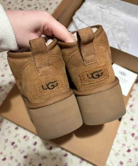 Nowe UGG oryginalne damskie brazowe na zimę buty na jesien za kostkę40