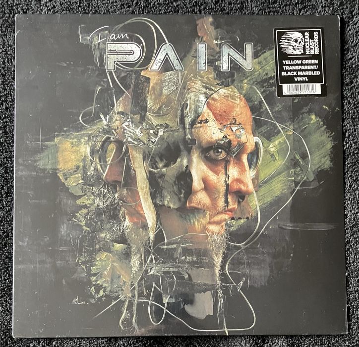 Pain - I Am LP Yellow Green Transparent Black Marbled Vinyl