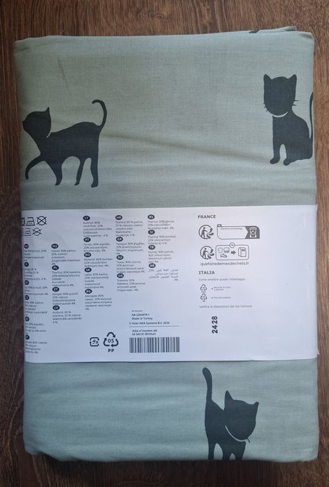 pościel w koty dziecięca ikea 150x200