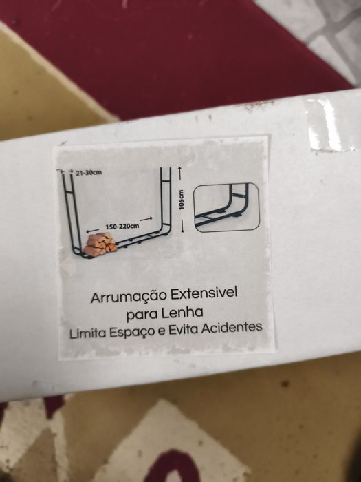 suporte para lenha
