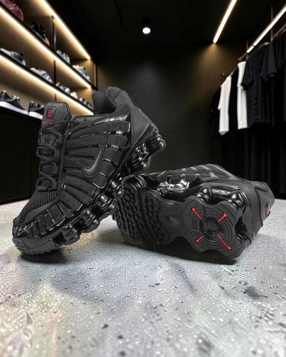 Чоловічі кросівки Nike Shox TL Triple Black| Найк | 40-45