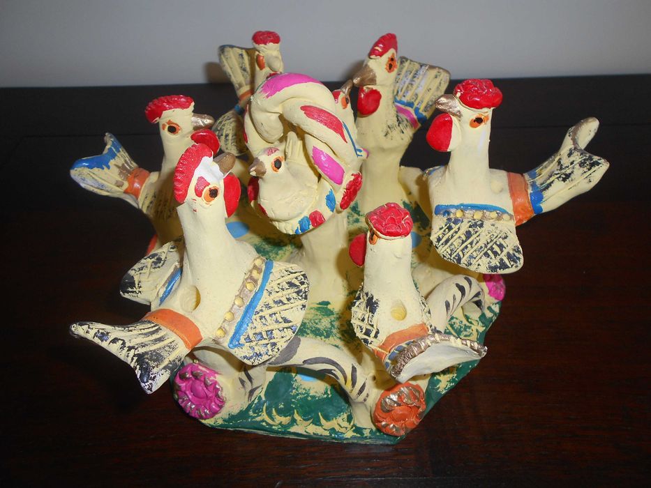 3 peças do figurado de Barcelos da afamada ceramista Júlia Côta