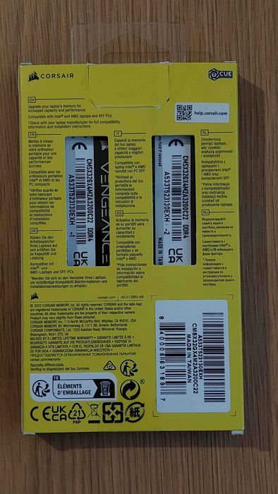 Memória RAM SO-DIMM (portátil) DDR4 3200MHz 32GB (2x16GB)