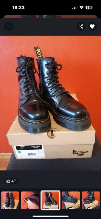 Martensy lakier platforma zamek