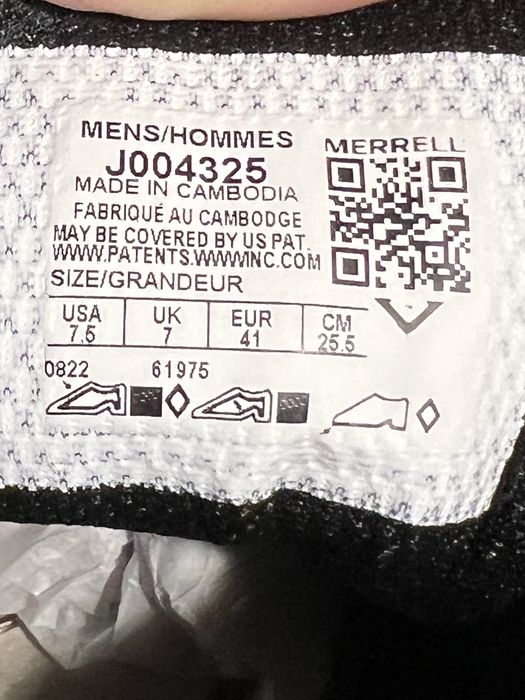 Чоловічі кросівки Merrell на Vibram 41 р.(25,5 см)