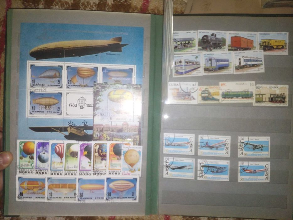 Марки гашені та сучасні блоками