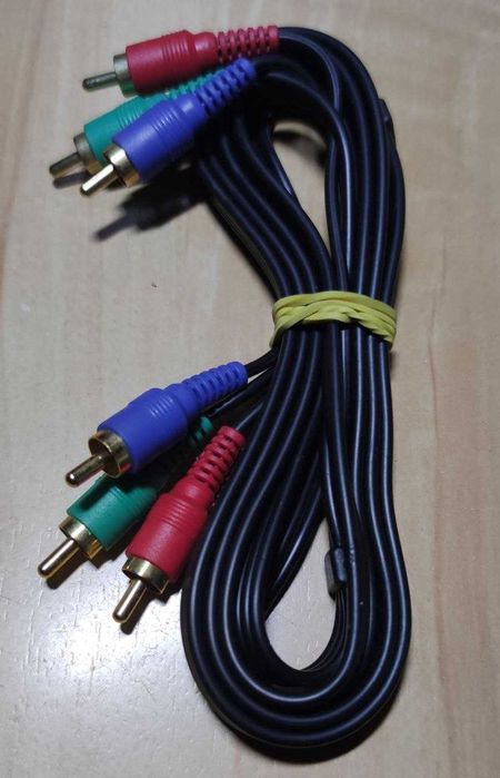 Кабель для аудио -видео "тюльпан" ,теле-видео 1.5 m.