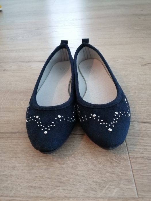 Baleriny granatowe, strój galowy, rozpoczęcie roku szkolnego, r.33