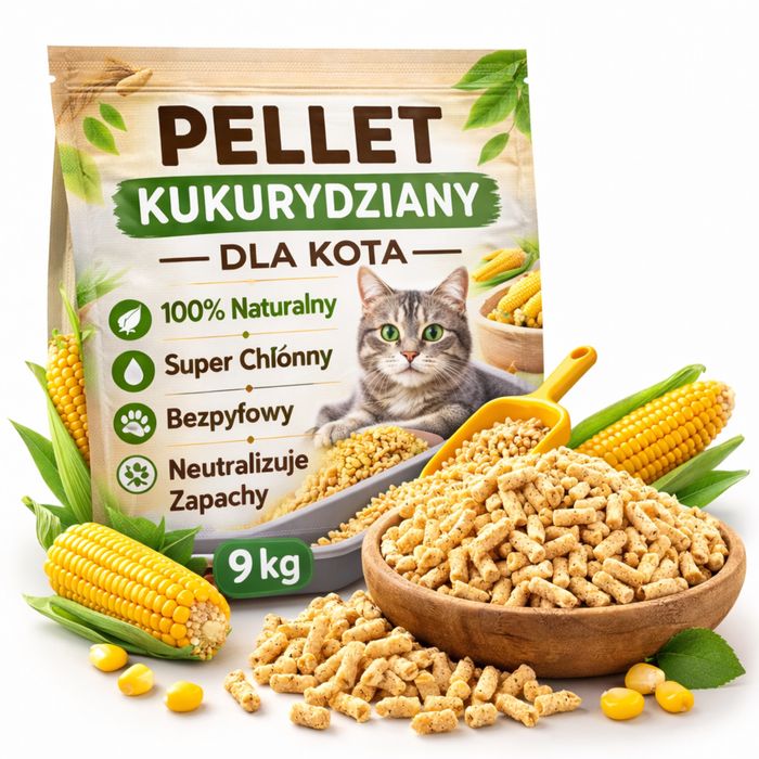 Żwirek Kukurydziany 15L 9kg