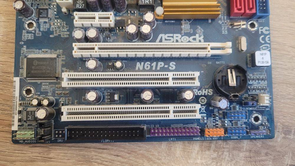 Płyta główna ASRock N61P‑S + AMD Sempron LE‑1250 2,2 GHz + 8 GB DDR2