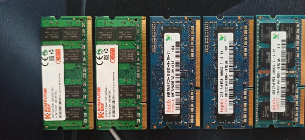 Memórias computador desktop e portatil