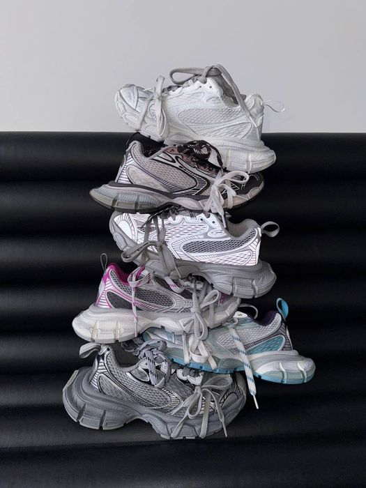 р36-45 Кросівки Balenciaga 3XL White Black Grey Violet Yellow Silver