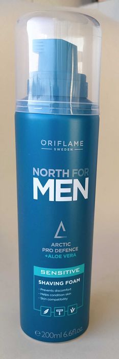Espuma de Barbear- North for Men – Sensitive -Oriflame