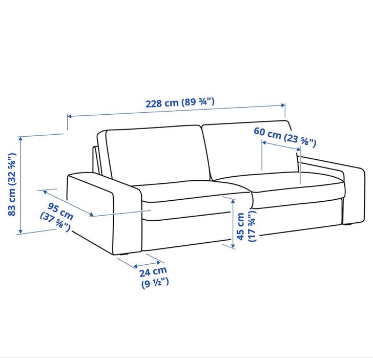 Sofá de 3 lugares - IKEA