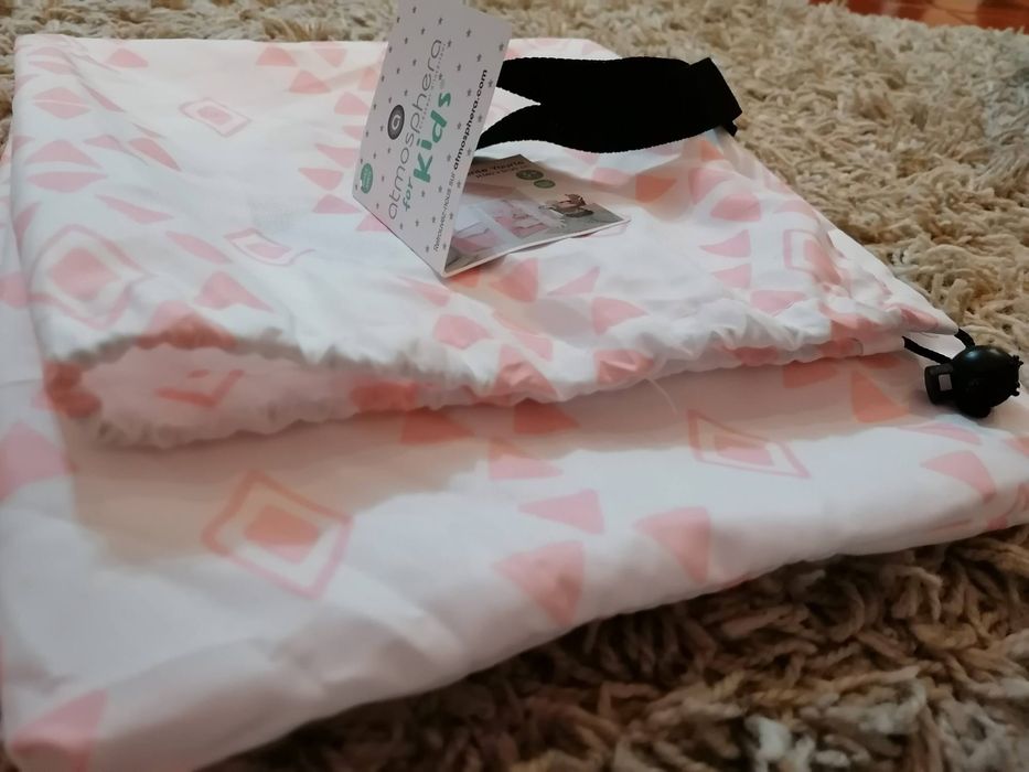 Tenda de tecido rosa