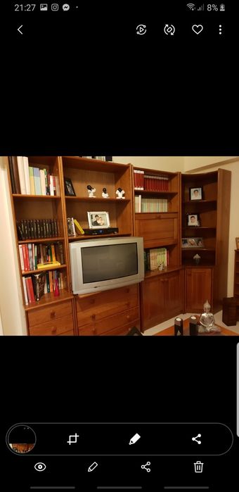 Estante em pinho mel