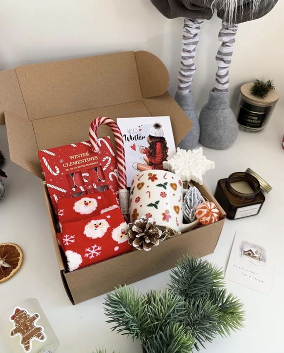 Подарочный бокс,подарунковий бокс,подарок Миколая Новий Рік Новый Год