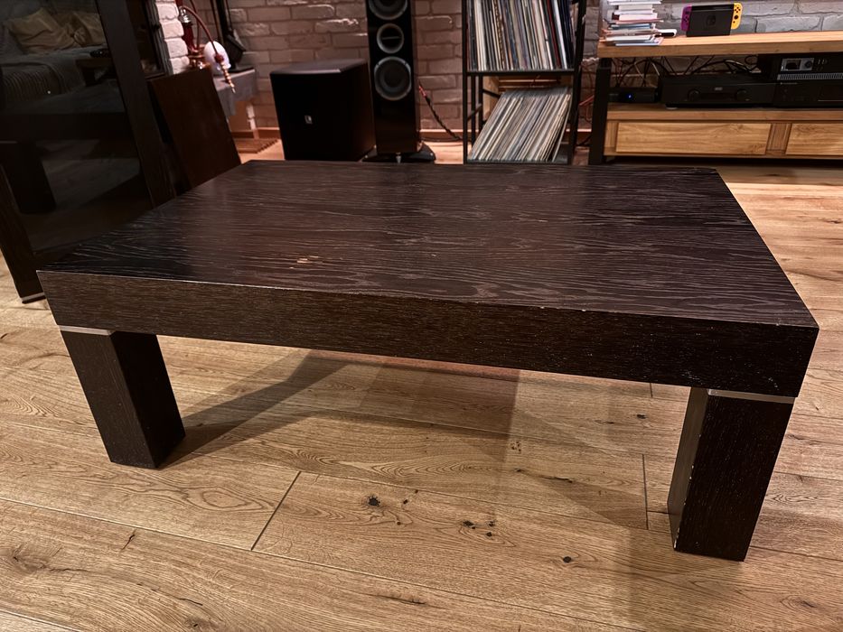 Zestaw mebli z Dobrodzienia, Venge, witryna, komoda, RTV, ława