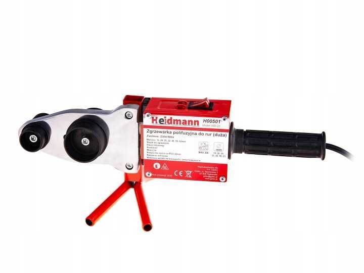 Zgrzewarka do rur plastikowych PP PCV do zgrzewania 16-63mm 2700W +akc