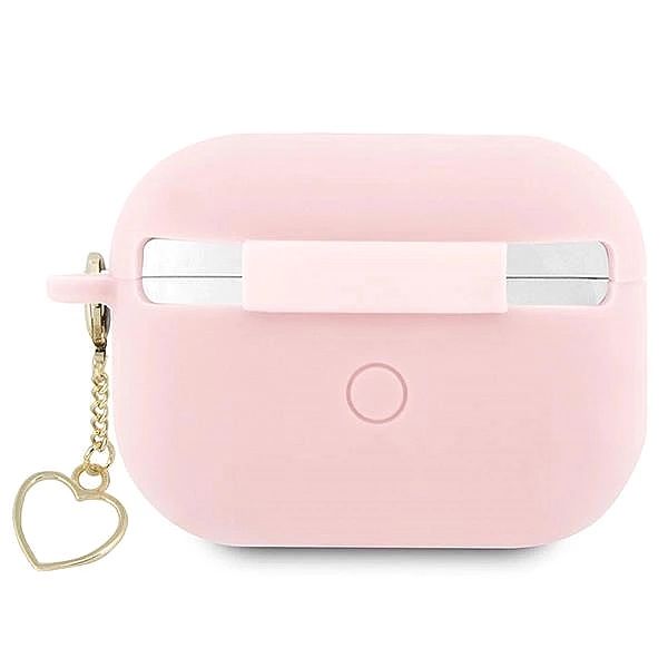 Etui Guess Silicone Charm Heart Collection na AirPods Pro 2 - różowe