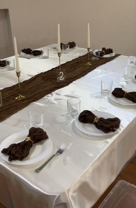 Декор для весілля (підсвічники, серветки, ранери, кільця, фотозона)