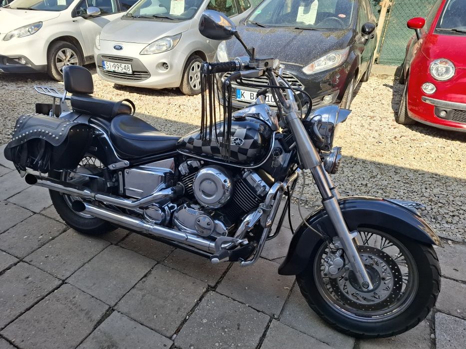 Drag Star 650 Super stan serwis sakwy wydechy  43 tys km zamiana na auto