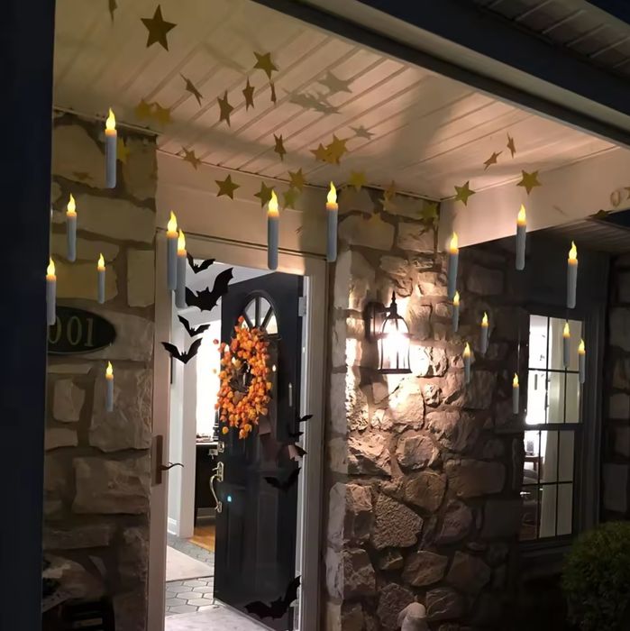 12 шт Літаючі свічки Гаррі Поттер  Плаваючі свічки з паличкою