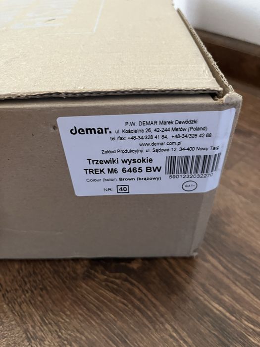 Buty trzewiki Demar TREK M6 6465BW trekkingowe myśliwskie 40