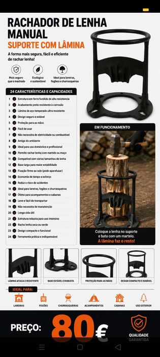 Lanha Rachador 80€. Oportunidade