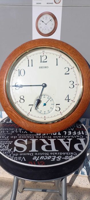 seiko, relógio de parede qualidade e precisão