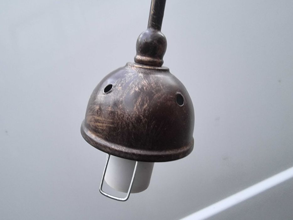 Komplet - Gięte lampy stojąca i wisząca