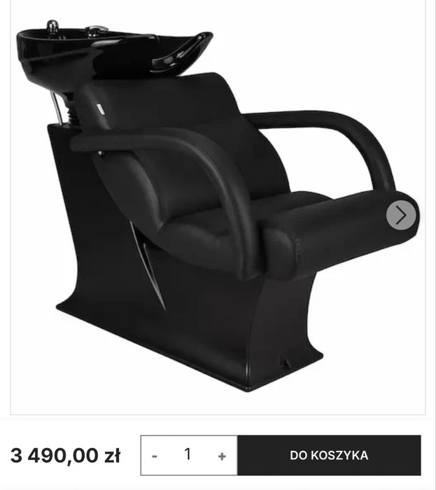 Komplet myjka fryzjerska , dwa fotele i dwa hokery