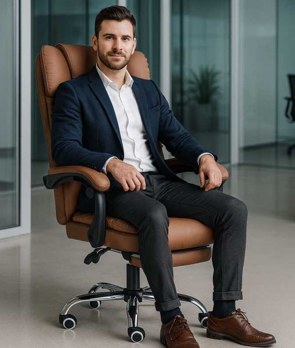 Офісне крісло з підставкою