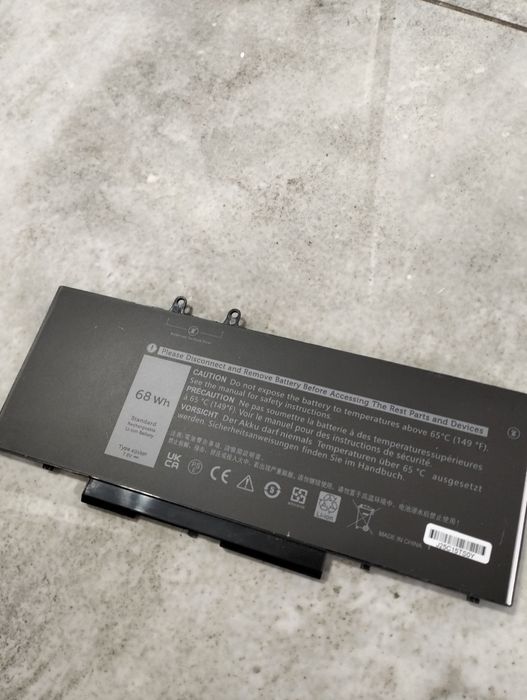 bateria do laptopa Dell 68Wh