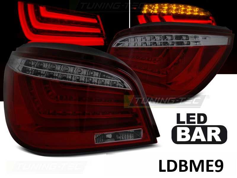 Lampy światła tył tylne BMW E60 r.03-07 Diody LED BAR NEON SMOKE NOWE