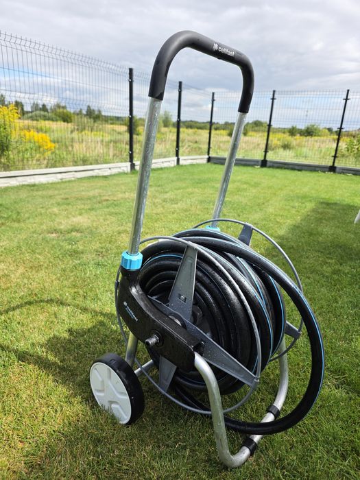 Wózek metalowy Cellfast + wąż ogrodowy 3/4" 25m