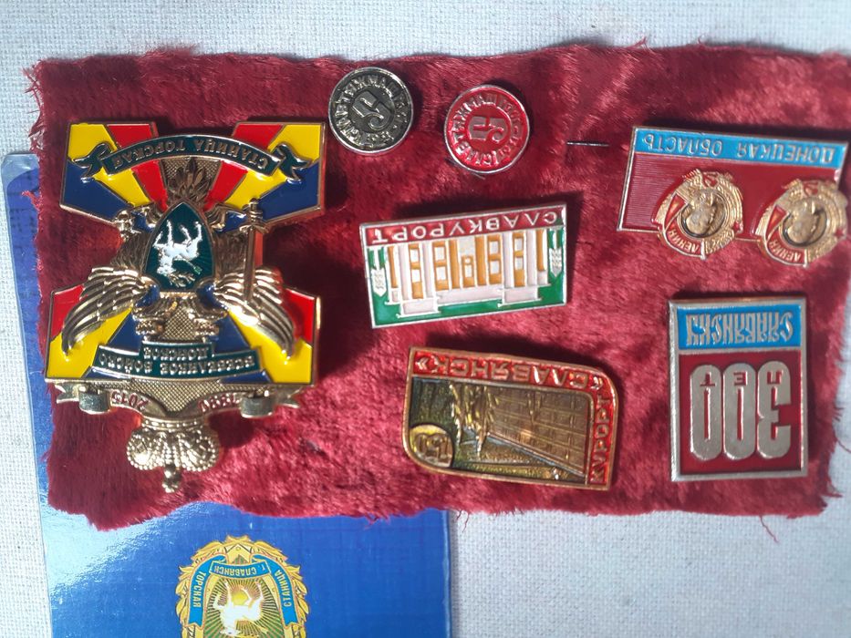 Значки Славянск и район - набор.