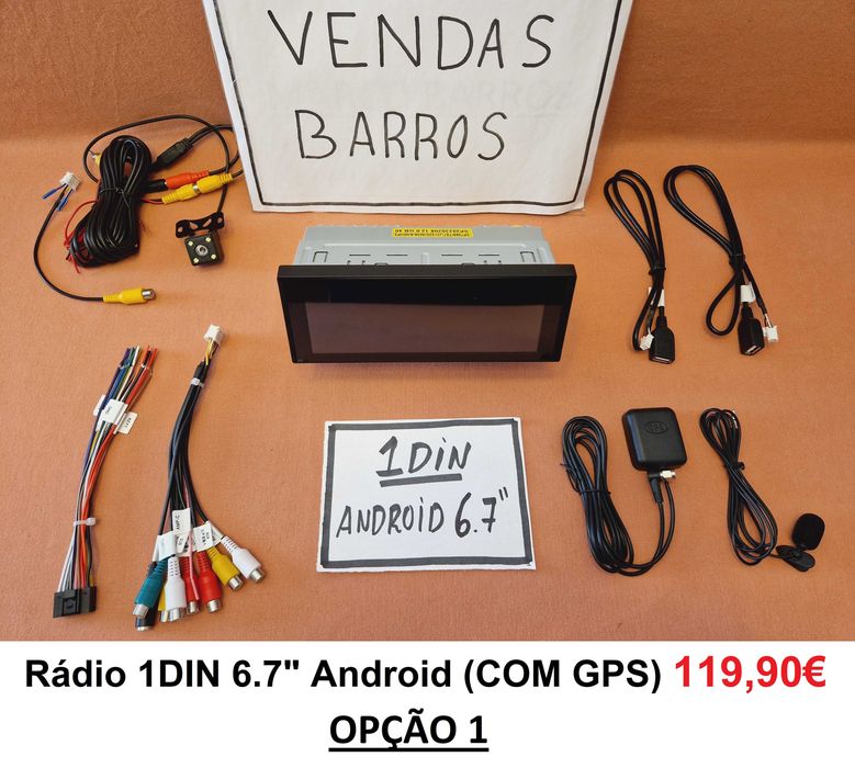 (NOVO) Rádio 1DIN • OPEL Astra F/G Calibra Corsa Vectra • Android GPS