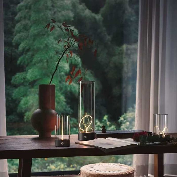 Настільна лампа нічник з акумулятором та гнучким Led ночник настольная