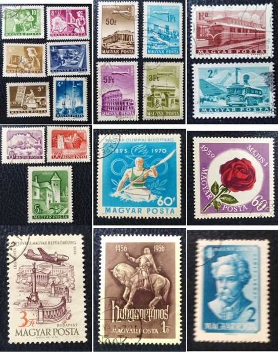 Lote com 77 selos postais ideais para coleção (R025)