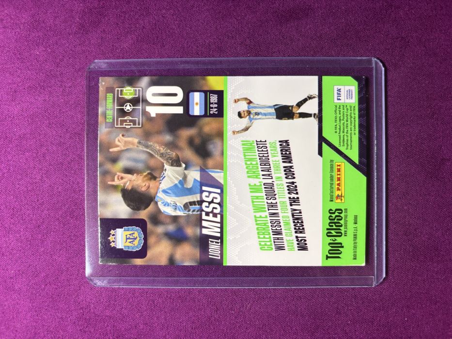 Lionel Messi unbeatable Panini Top Class 2025