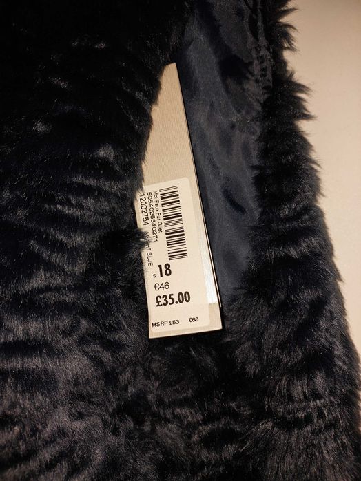 Futerko sztuczne białe dwustronne i Nowa kamizelka futerkowa