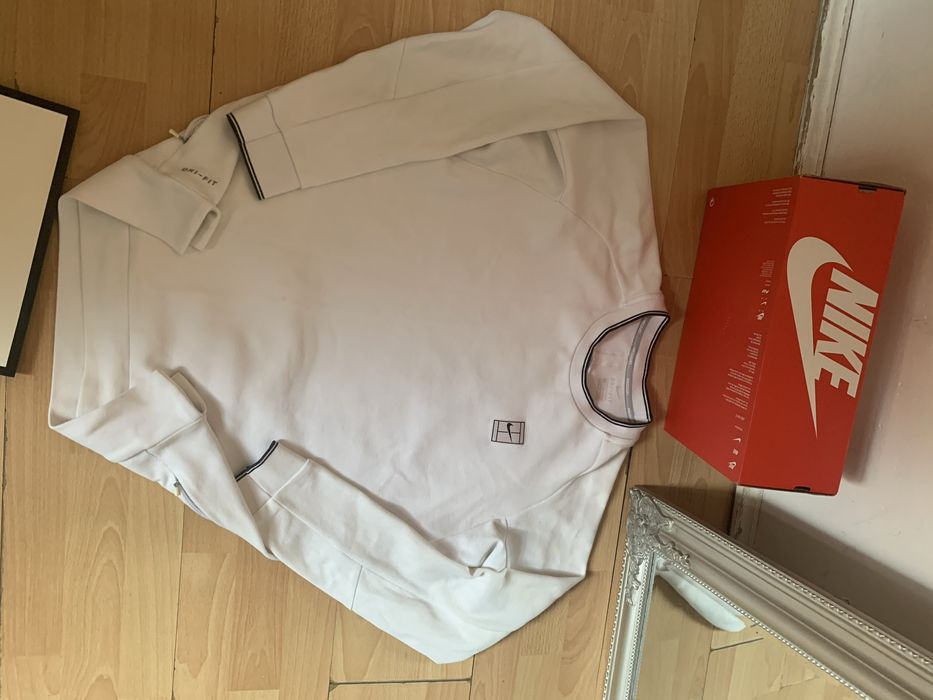 Bluza biala nike tenis court agassi r.L