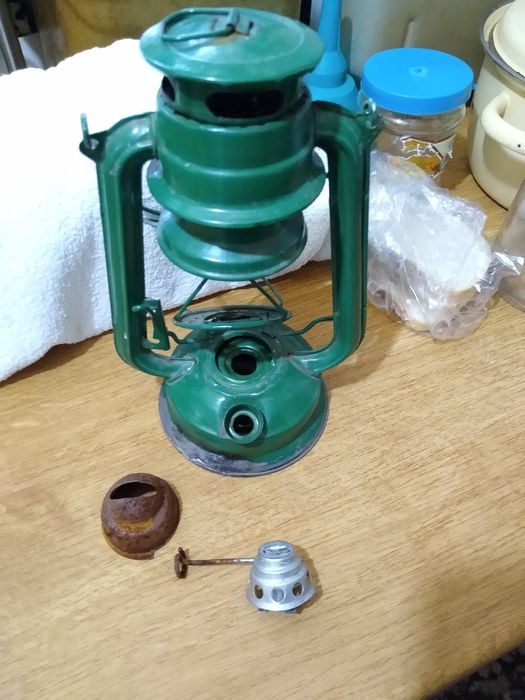 Керасиновая лампа на запчасти