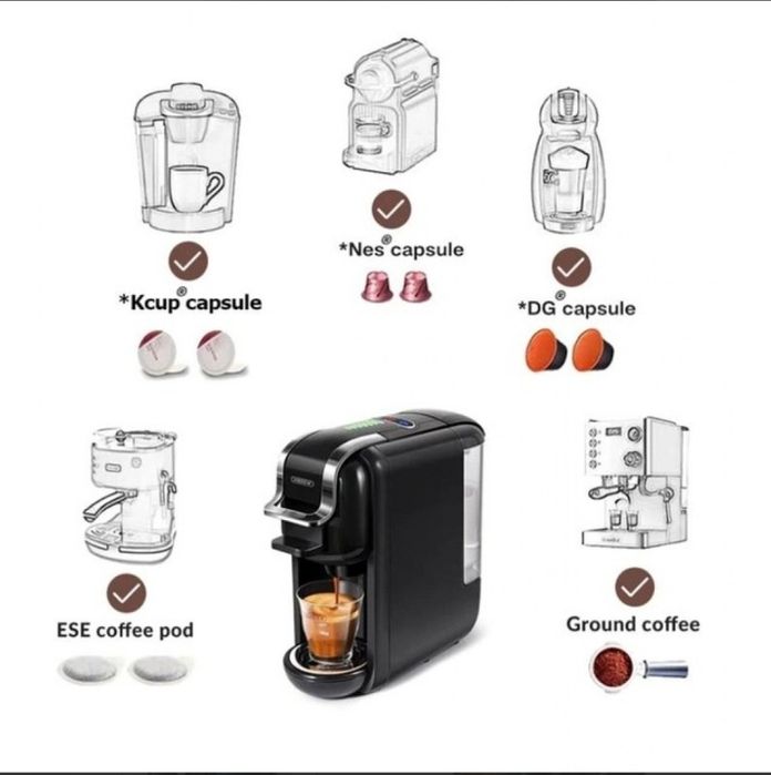 Капсульна кавоварка 5 в 1 HiBREW H2B