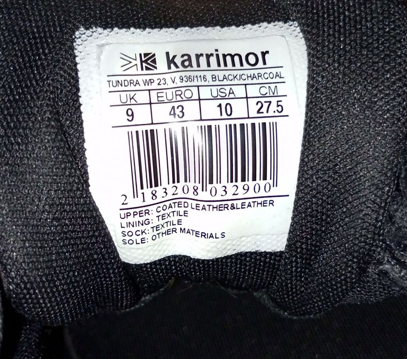 Кроссовки karrimor tundra WP